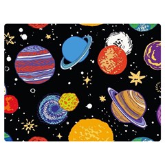 Space Galaxy Art Cute Art Two Sides Premium Plush Fleece Blanket (baby Size) by Perong