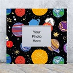 Space Galaxy Art Cute Art White Wall Photo Frame 5  x 7  Front