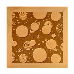 Space Galaxy Art Cute Art Wood Photo Frame Cube by Perong