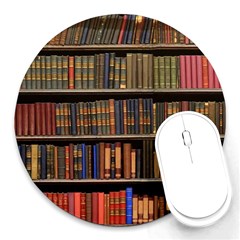 Library Book Round Mousepad