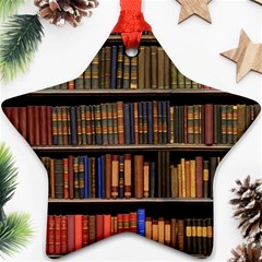 Library Book Ornament (star)