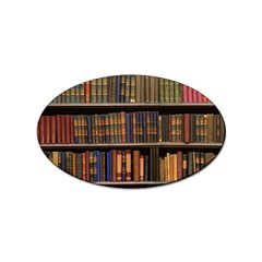 Library Book Sticker (oval) by Perong