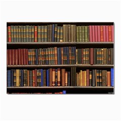 Library Book Postcard 4 x 6  (pkg Of 10) by Perong