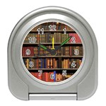 Library Book Travel Alarm Clock Front