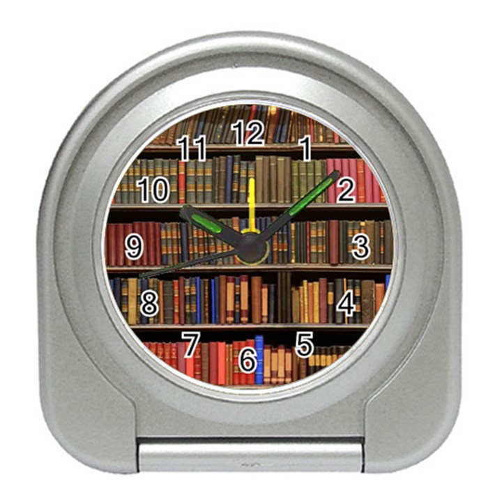 Library Book Travel Alarm Clock