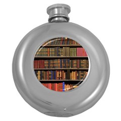 Library Book Round Hip Flask (5 Oz) by Perong