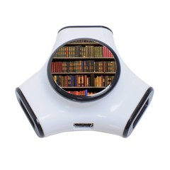 Library Book 3-port Usb Hub