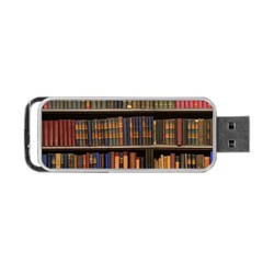 Library Book Portable Usb Flash (one Side)