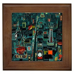 Art Cityscape Japanese Framed Tile by Perong