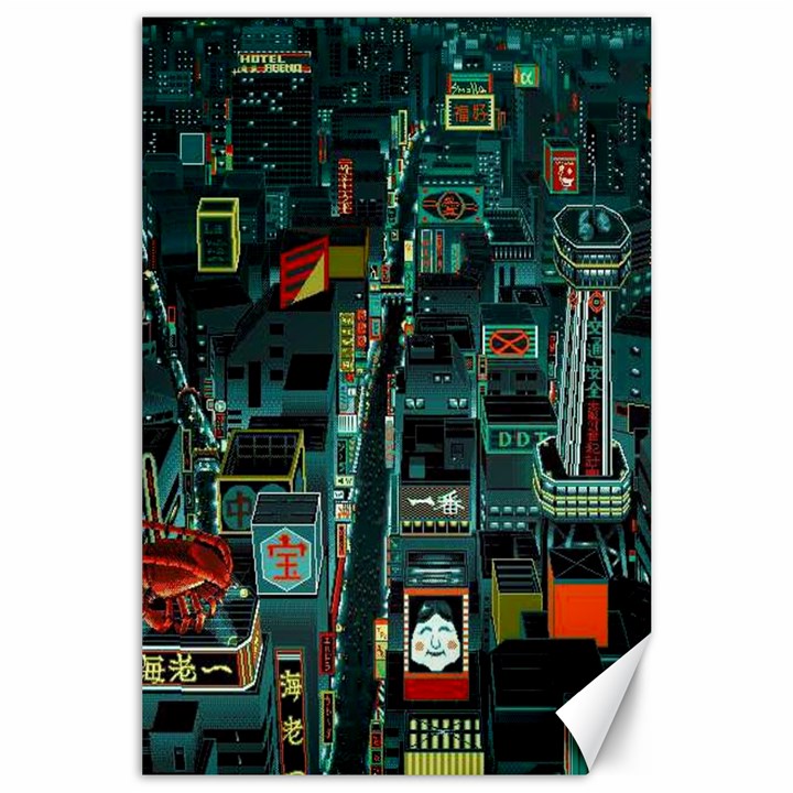 Art Cityscape Japanese Canvas 24  x 36 