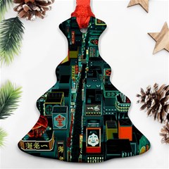 Art Cityscape Japanese Ornament (christmas Tree) 