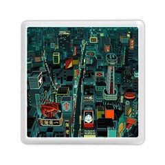 Art Cityscape Japanese Memory Card Reader (square) by Perong