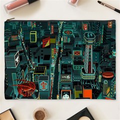 Art Cityscape Japanese Cosmetic Bag (xxxl) by Perong