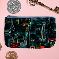 Art Cityscape Japanese Large Coin Purse by Perong