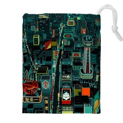 Art Cityscape Japanese Drawstring Pouch (4xl) by Perong