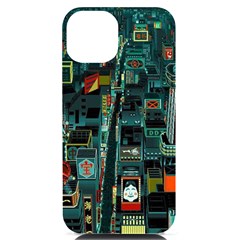 Art Cityscape Japanese Iphone 14 Black Uv Print Case by Perong