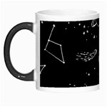 Black Space Drawing Art Planet Drawing Stars Black Space Galaxy Outer Space Morph Mug Left