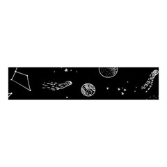 Black Space Drawing Art Planet Drawing Stars Black Space Galaxy Outer Space Velvet Scrunchie by Perong