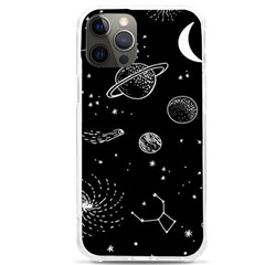 Black Space Drawing Art Planet Drawing Stars Black Space Galaxy Outer Space Iphone 12 Pro Max Tpu Uv Print Case by Perong