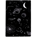 Black Space Drawing Art Planet Drawing Stars Black Space Galaxy Outer Space A4 Acrylic Clipboard Back