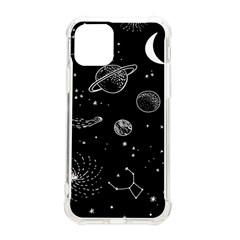 Black Space Drawing Art Planet Drawing Stars Black Space Galaxy Outer Space Iphone 11 Pro 5 8 Inch Tpu Uv Print Case by Perong