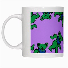 Grateful Dead Bears  Pattern White Mug by Perong