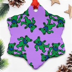 Grateful Dead Bears  Pattern Ornament (snowflake)