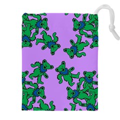 Grateful Dead Bears  Pattern Drawstring Pouch (5xl) by Perong