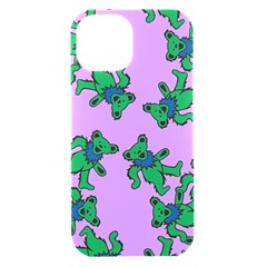 Grateful Dead Bears  Pattern Iphone 15 Black Uv Print Pc Hardshell Case by Perong