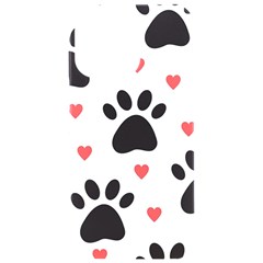 Dog Paw Vector Seamless Pattern With Hearts Iphone 15 Pro Max Black Uv Print Pc Hardshell Case by Perong