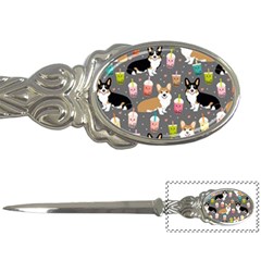 Corgi Boba Tea Bubble Tea Kawaii Food Welsh Corgis Dog Letter Opener by Perong