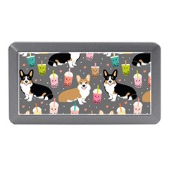 Corgi Boba Tea Bubble Tea Kawaii Food Welsh Corgis Dog Memory Card Reader (mini) by Perong