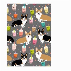 Corgi Boba Tea Bubble Tea Kawaii Food Welsh Corgis Dog Large Garden Flag (two Sides) by Perong