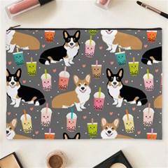 Corgi Boba Tea Bubble Tea Kawaii Food Welsh Corgis Dog Cosmetic Bag (xxxl) by Perong