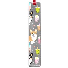 Corgi Boba Tea Bubble Tea Kawaii Food Welsh Corgis Dog Large Book Marks by Perong