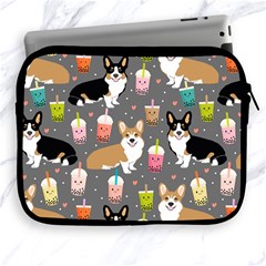 Corgi Boba Tea Bubble Tea Kawaii Food Welsh Corgis Dog Apple Ipad 2/3/4 Zipper Cases by Perong