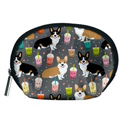 Corgi Boba Tea Bubble Tea Kawaii Food Welsh Corgis Dog Accessory Pouch (medium) by Perong