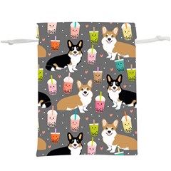 Corgi Boba Tea Bubble Tea Kawaii Food Welsh Corgis Dog Lightweight Drawstring Pouch (xl) by Perong