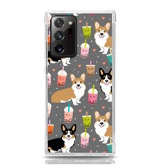 Corgi Boba Tea Bubble Tea Kawaii Food Welsh Corgis Dog Samsung Galaxy Note 20 Ultra Tpu Uv Case by Perong