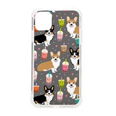 Corgi Boba Tea Bubble Tea Kawaii Food Welsh Corgis Dog Iphone 11 Tpu Uv Print Case by Perong