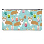 Corgi Boba Tea Bubble Tea Kawaii Food Welsh Corgis Dog Pattern Pencil Case Back