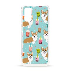 Corgi Boba Tea Bubble Tea Kawaii Food Welsh Corgis Dog Pattern Samsung Galaxy S20 6 2 Inch Tpu Uv Case by Perong