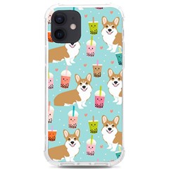 Corgi Boba Tea Bubble Tea Kawaii Food Welsh Corgis Dog Pattern Iphone 12/12 Pro Tpu Uv Print Case by Perong