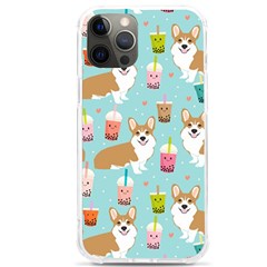 Corgi Boba Tea Bubble Tea Kawaii Food Welsh Corgis Dog Pattern Iphone 12 Pro Max Tpu Uv Print Case by Perong