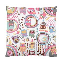 Cute Owl Bird Animal Pattern Standard Cushion Case (one Side) by Perong