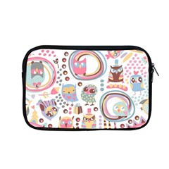 Cute Owl Bird Animal Pattern Apple Macbook Pro 13  Zipper Case by Perong