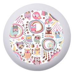 Cute Owl Bird Animal Pattern Dento Box With Mirror by Perong