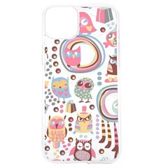 Cute Owl Bird Animal Pattern Iphone 15 Tpu Uv Print Case by Perong