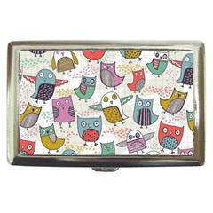 Owl Animal Bird Pattern Cigarette Money Case by Perong