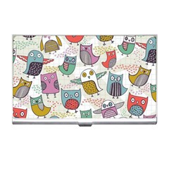 Owl Animal Bird Pattern Business Card Holder by Perong